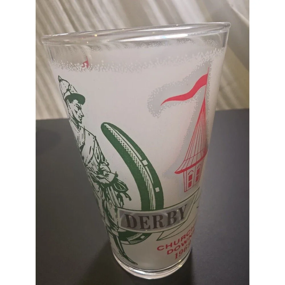 Kentucky Derby 1969 95th Running Mint Julep Glass Churchill Downs Horse Racing